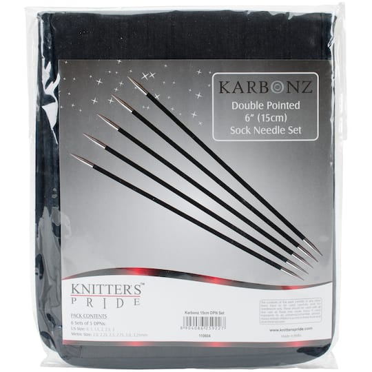 Knitter&#x27;s Pride&#x2122; Karbonz Socks Kit 6&#x22; Double Pointed Needles Set